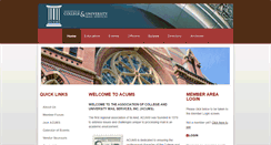 Desktop Screenshot of acums.org